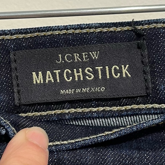 J Crew Dark Wash Matchstick Skinny Jeans Womens Size 27 Regular - Picture 5 of 10